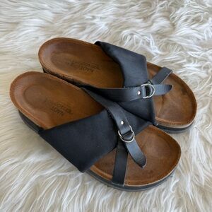 Naot Strappy Cork Platform Sandals